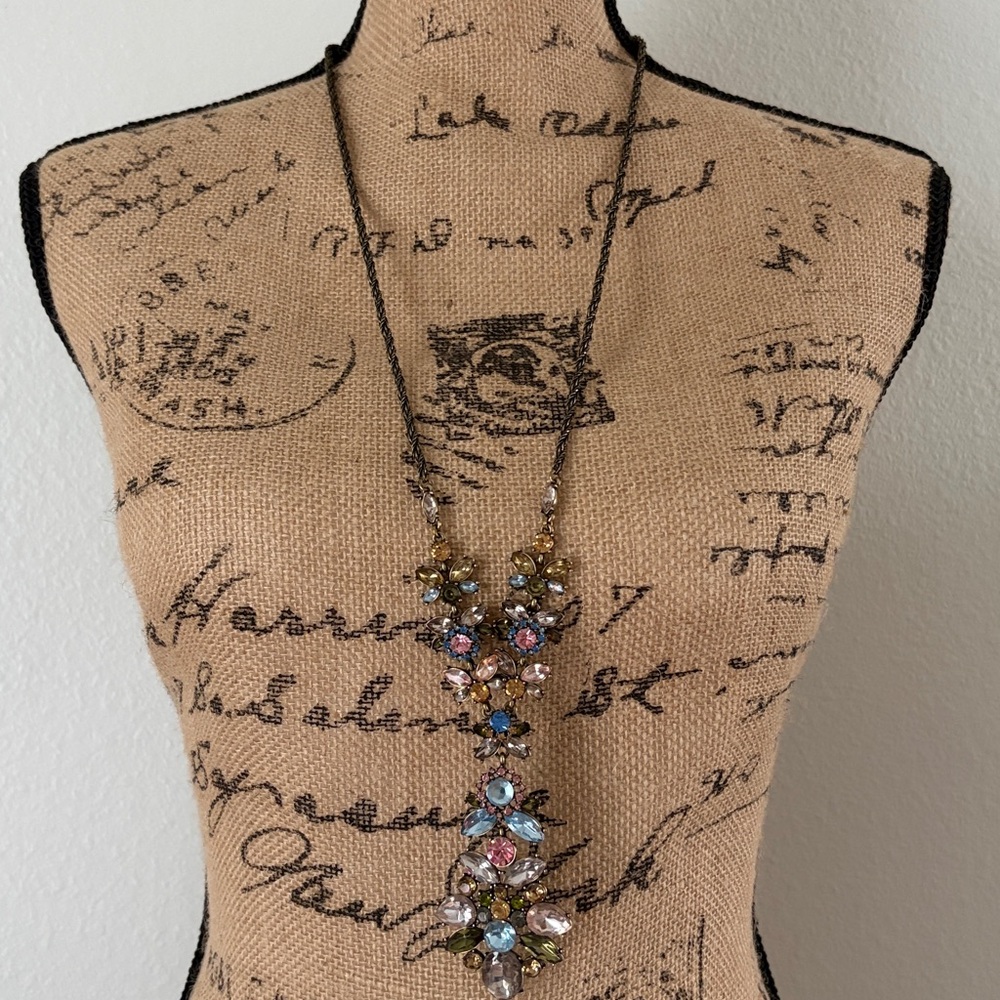 Joan Rivers Classics Collection Gold and Multicolor Gemstone Necklace